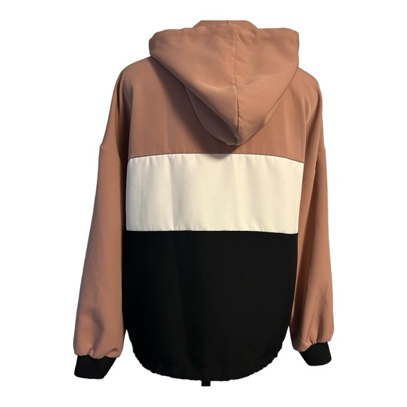 Zara ‘Dressy’ Quarter Zip Blouse Hoodie - Picture 2 of 3